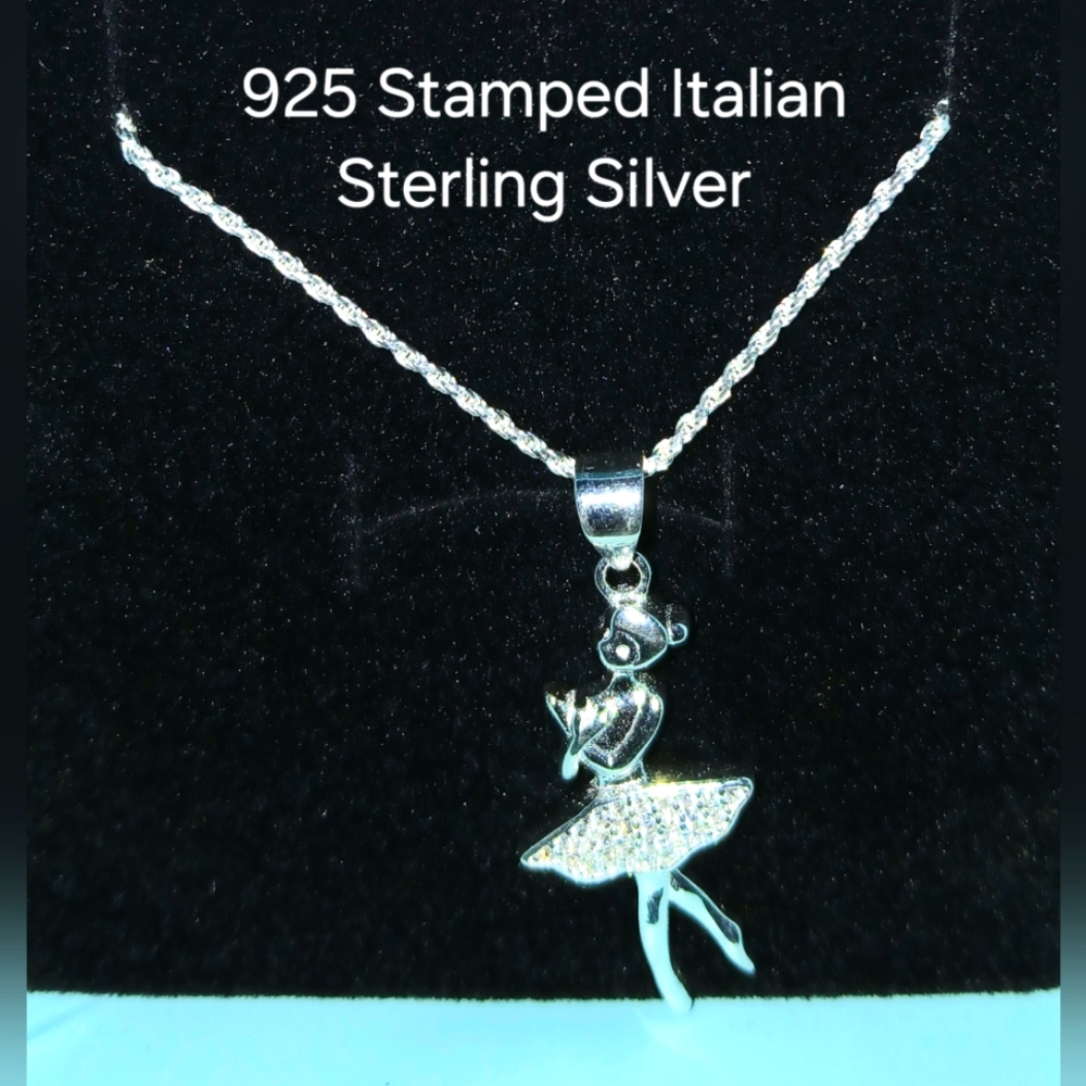 BS 925 Sterling Silver Necklace and Pendant